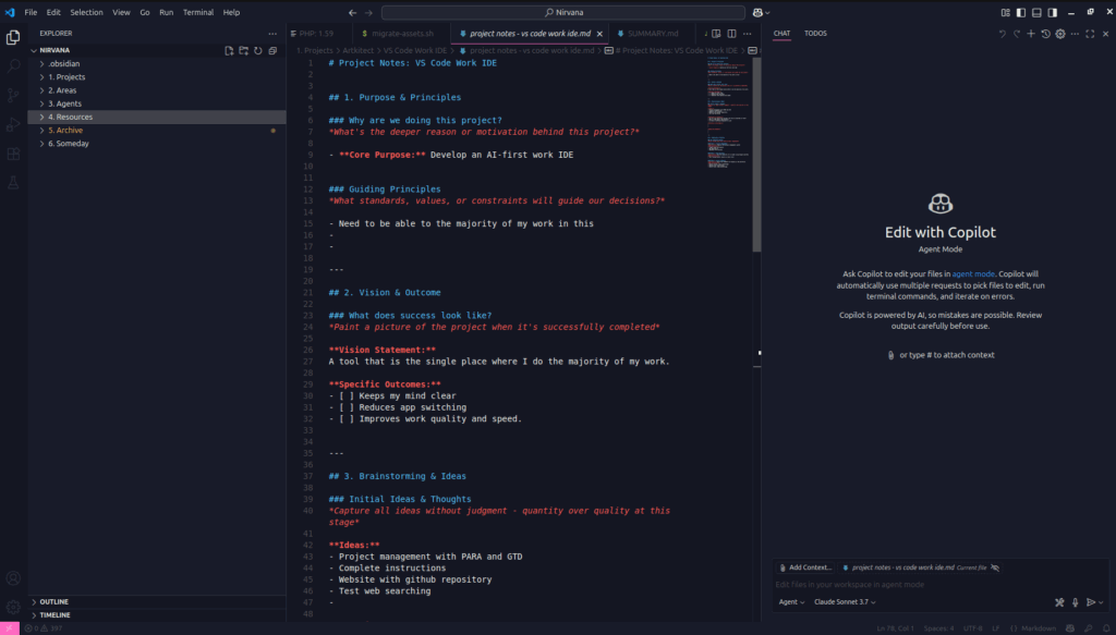 vs code work ide